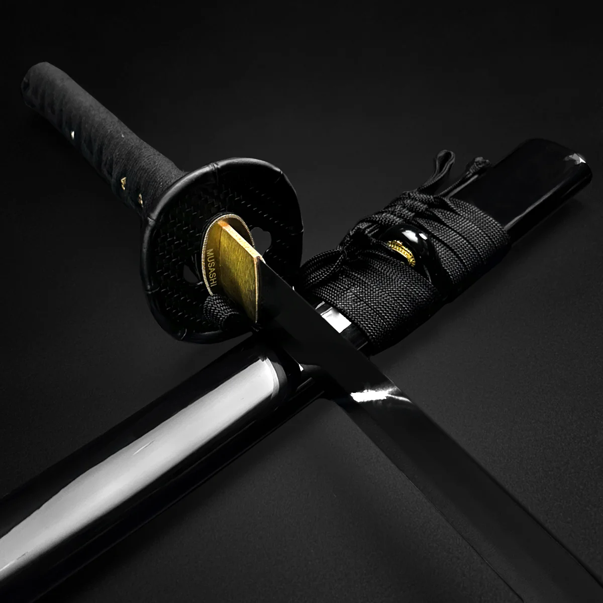 Musashi "Igusa Omote" Black Katana - Image 5
