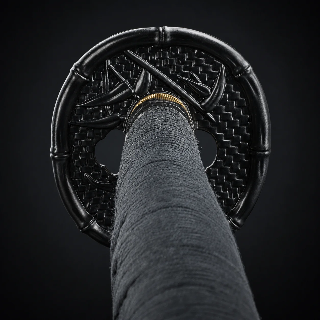Musashi "Igusa Omote" Black Katana - Image 7
