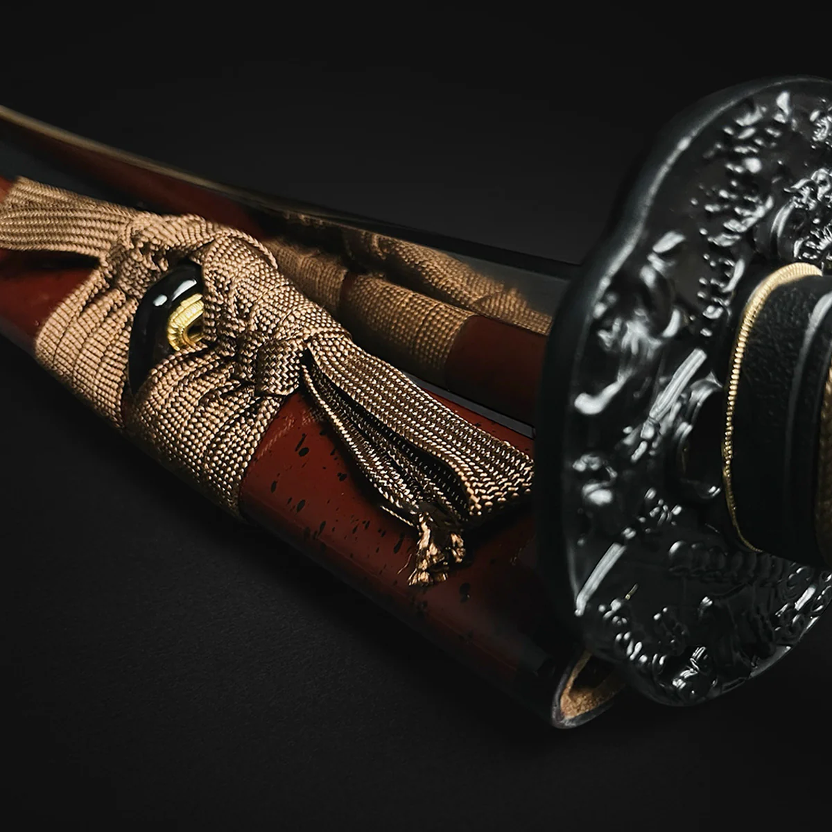 Musashi “Yamata no Orochi”  Burgundy Dragon Slayer Katana - Image 10