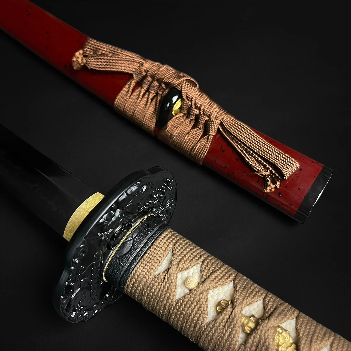 Musashi “Yamata no Orochi”  Burgundy Dragon Slayer Katana - Image 6