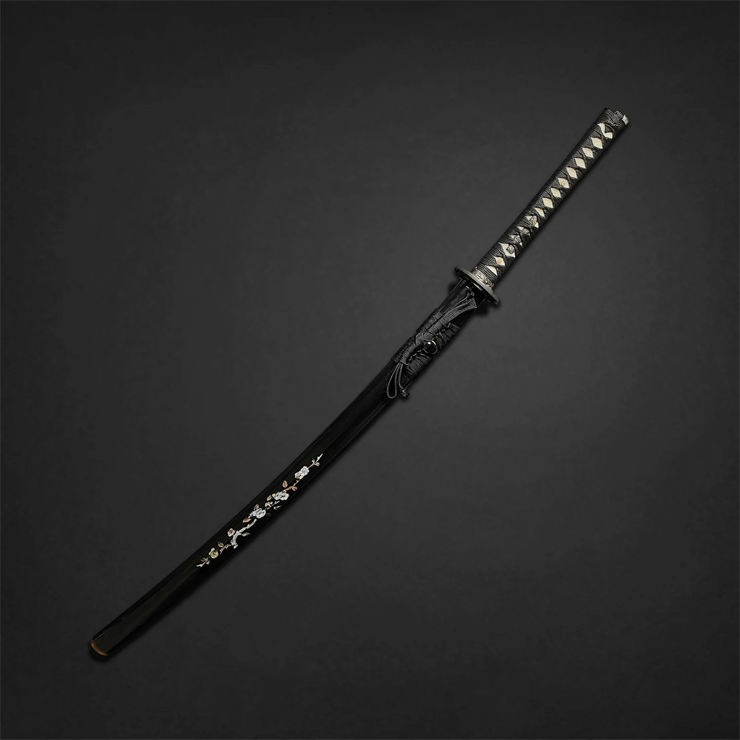 Musha Black "Bamboo & Plum Flower" Katana - Image 3